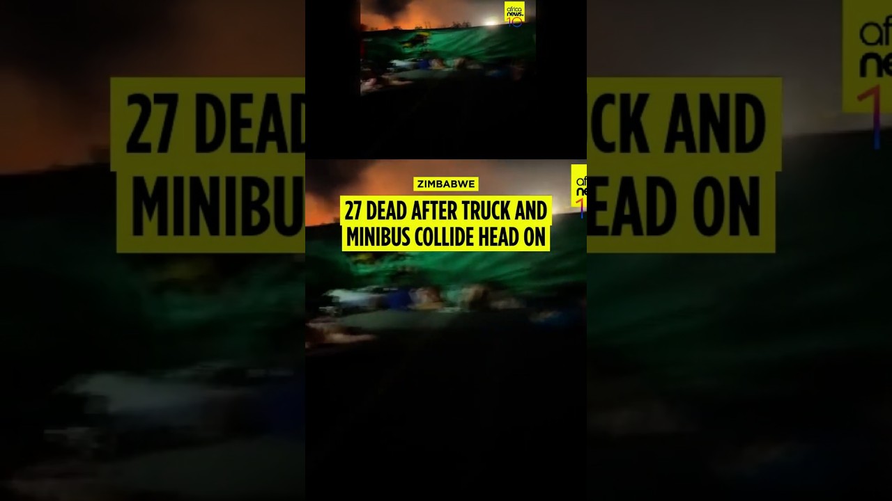 Zimbabwe road crash kills 27 churchgoers in minibus-truck collision