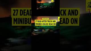 Zimbabwe road crash kills 27 churchgoers in minibus-truck collision