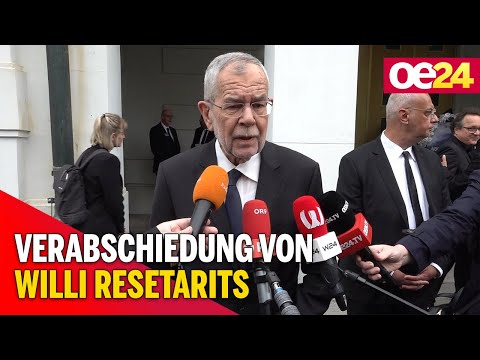 Alexander van der Bellen: Verabschiedung von Willi Resetarits