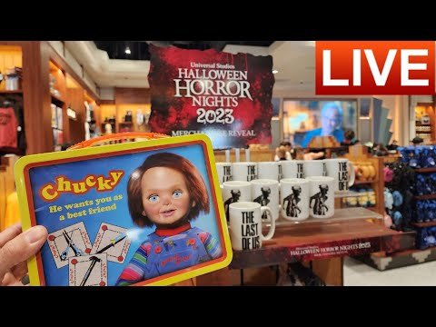 🔴LIVE Halloween Horror NIGHTS 2023 Merchandise Reveal! | Universal Studios