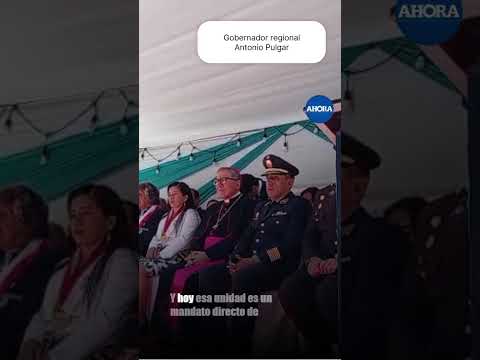 El gobernador regional Antonio Pulgar destacó que Huánuco debe avanzar unido, recordando el...