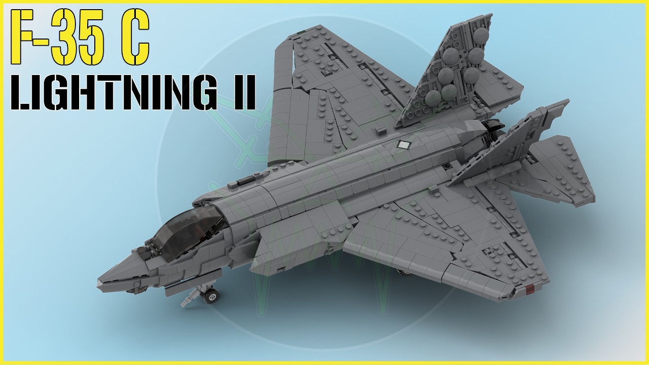 My F-35 C LIGHTNING II (v.2) - Build with LEGO at 1:35 Scale - FULL Review!