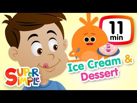 The Super Simple Show -  Ice Cream & Dessert | Cartoons For Kids