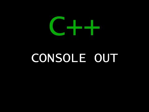 C Programming Tutorial 3 Console Out