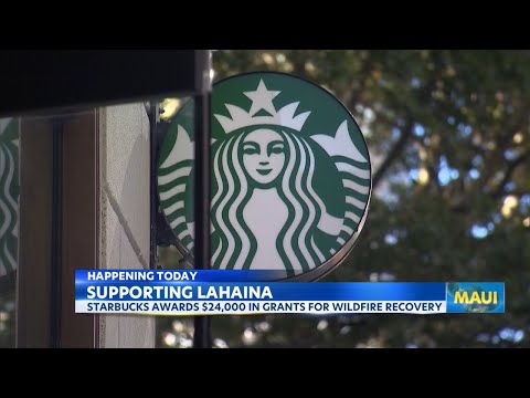 Ceremony honors Maui nonprofits rebuilding after wildfires with Starbucks grants