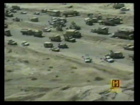 &quot;Highway of Death&quot; Iraqi Army Armed Retreat from Kuwait 1991