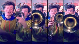Beyond the Sea for Brass Quintet with sheet music