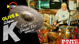 Video thumbnail for Banc d'essai Zildjian K custom special dry splash 10" by Olivier Daumas
