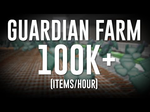 [1.12] MINECRAFT GUARDIAN FARM (100K+ items/hour) + DOWNLOAD