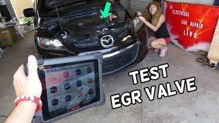CODE FOR EGR VALVE  HOW TO TEST EGR VALVE ON MAZDA CX-7 CX7 P0401