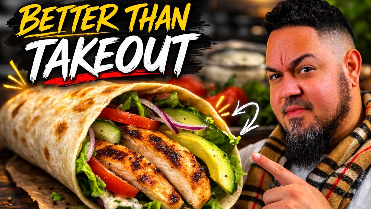 Grilled Chicken Wrap | Easy & Healthy Lunch Recipe in 25 Minutes