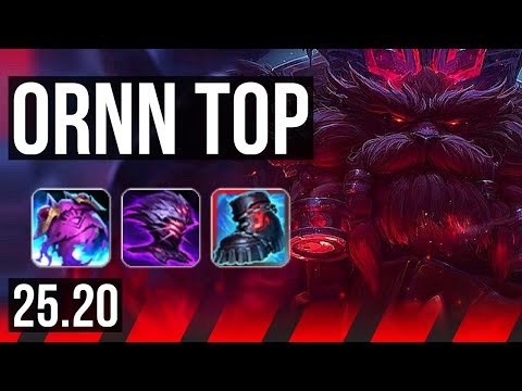 ORNN vs MORDEKAISER (TOP) | 6 solo kills, 12/4/8, Dominating | EUW Master | 25.20
