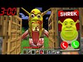 DON'T CALL TO SHREK.EXE at 3:00 AM in MINECRAFT minions The man in window Scooby Craft