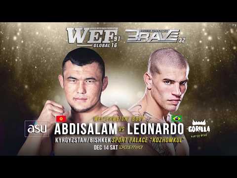 Абдисалам уулу Кубаныч🇰🇬 (14-3-0) против Леонардо Мафра 🇧🇷 (15-5-0)!