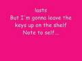 Skye Sweetnam - Note To Self (Lyrics) 