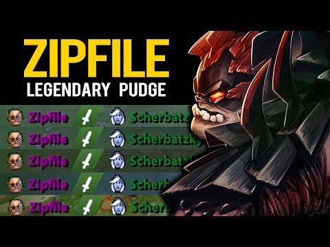 INSANE PUDGE MID!!!  Team Ancient Vs Team Divine - Zipfile Pudge GOD | Pudge Official