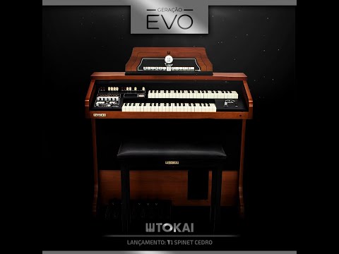 Teaser órgão Tokai T1 Spinet Cedro