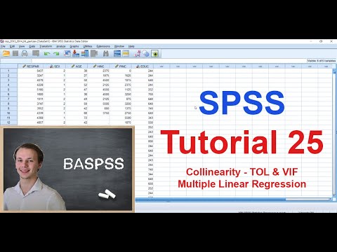 SPSS #25 - Collinearity - TOL & VIF - Multiple Linear Regression