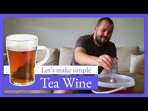 How to make homemade wine with tea / Tea wine (Part 1)