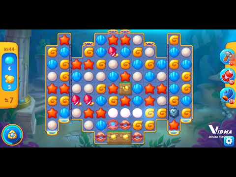 Fishdom. 8844 level no boosters and diamonds. 19 moves