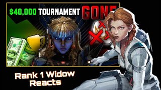 RANK 1 Black Widow REACTS To $40k Marvel Rivals Tournament Drama