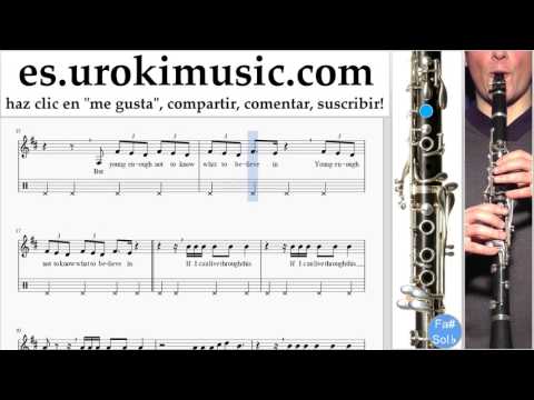 Tutorial de Clarinete Fall Out Boy - Champion Clases Notas Parte#2 um-i927