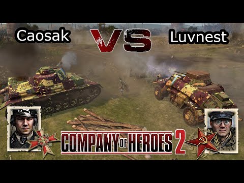Coh2 1v1 | Caosak vs Luvnest | This graph at the end surprised me! 😱