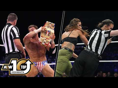 AEW Wrestlers vs Referees | AEW Top 10