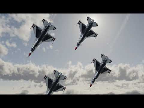 F-16 Thunderbirds Show Animation by Blender 2.83