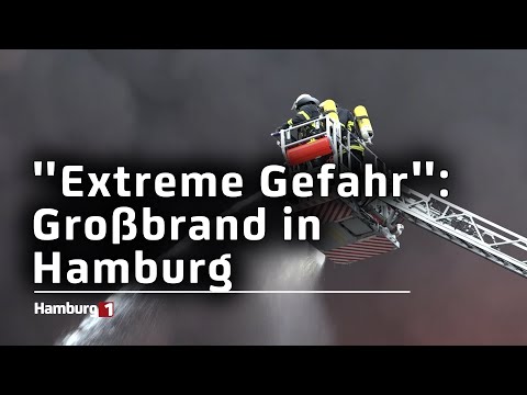 Großbrand in Rothenburgsort: Feuerwehr warnt vor Rauchgasen
