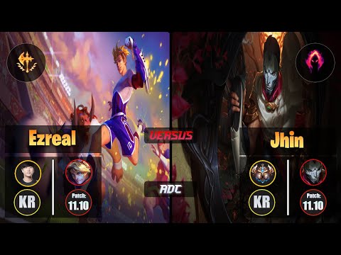Ruler EZREAL (ADC) [Conqueror] VS JHIN - Challenger KR Patch 11.10