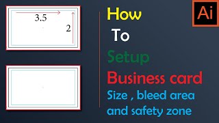 How to setup business card size, bleed area in illustrator