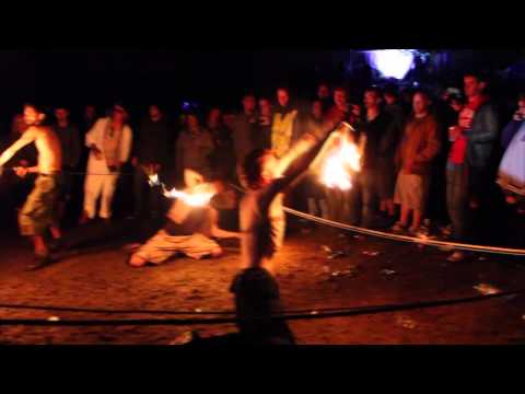 spinobi fire performance at the faerie field knockanstockan 2012