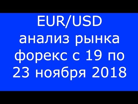 EUR/USD - Еженедельный Анализ Рынка #Форекс c 19 по 23.11.2018. Анализ Форекс.