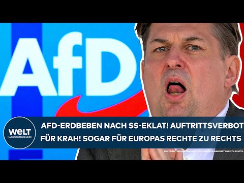 MAXIMILIAN KRAH: Auftrittsverbot! AfD-Erdbeben nach SS-Eklat! Sogar den Rechten in Europa zu rechts!