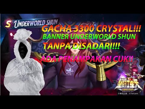GACHA 3300 CRYSTALL!!! BANNER UNDERWORLD SHUN ADA PENAMPAKAN KAGET GW CUK!! | Saint Seiya Awakening