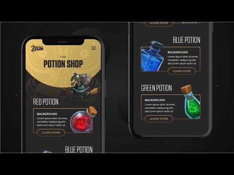 UI Design Speed Art | Adobe XD | Legend of Zelda Inspired App