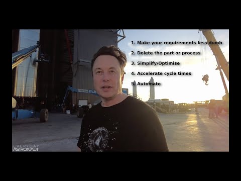 Elon Musk's 5 step process for making things in a better way