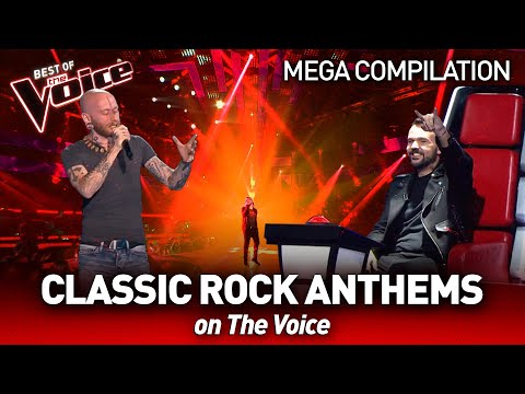 Classic ROCK ANTHEMS ???? on The Voice | Mega Compilation