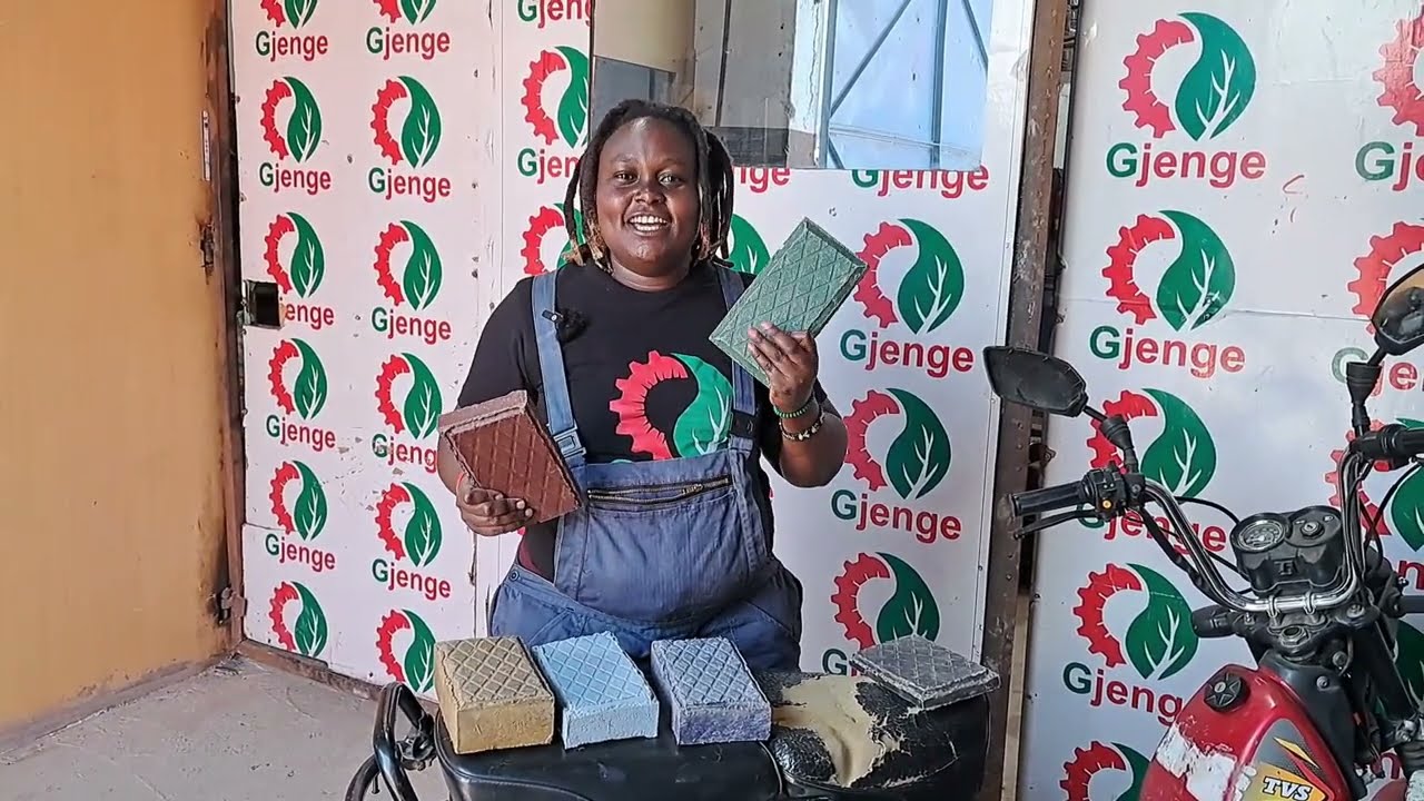 Material Scientist Recycles Plastic Waste into Colorful Paving Bricks