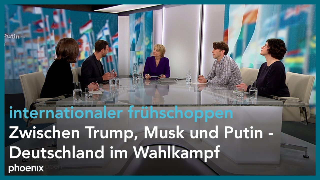 internationaler frühschoppen: Zwischen Trump, Musk und Putin - Deutschland im Wahlkampf