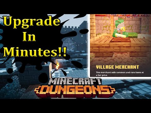 How to Upgrade Village Merchant Extremely Fast Minecraft Dungeons Creeping Winter
