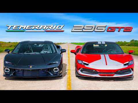 Can Ferrari beat the FASTEST LAMBO EVER? DRAG RACE