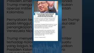 Trump Kian Agresif, Kolombia Diperingatkan Jadi Sasaran Militer Berikutnya
