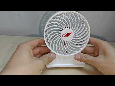 共田 F95E 迷你便攜風扇-白色 | Type-C充電 | 三檔風速調節 | 可拆卸面板 - 影片預覽