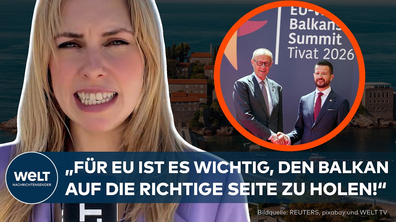 MERZ IN MONTENEGRO: Warum die EU den Balkan will – „Die Antwort lautet: Russland!“