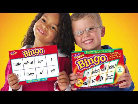 Sight Words Level 1 Bingo Game