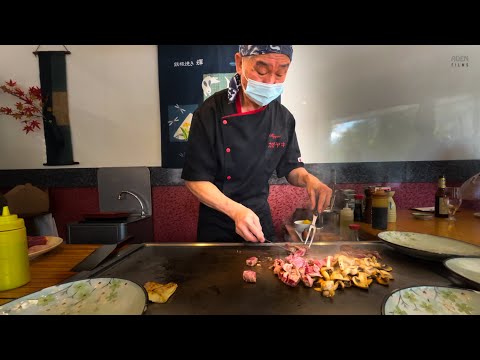 In the middle of Paris - Japanese Grandpa and his Wife operate Teppanyaki