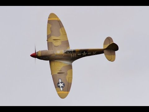 WW2 MULTIPLE RC FIGHTERS DISPLAY AT LMA RAF COSFORD MODEL AIRSHOW - 2017