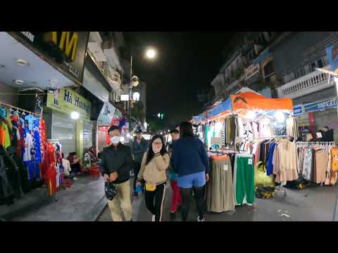 Explorando o vibrante mercado noturno de Hanói - um banquete para os sentidos